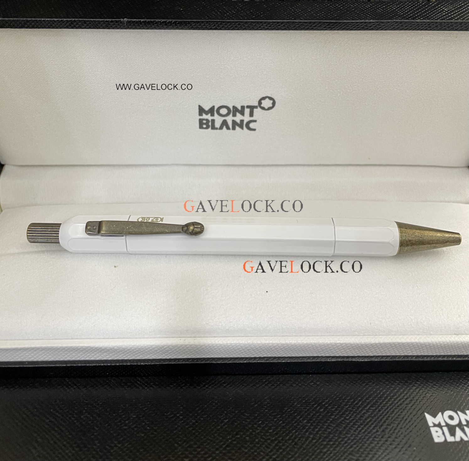 Luxury Clone Montblanc Egyptomania Ballpoint Vintage Pen White